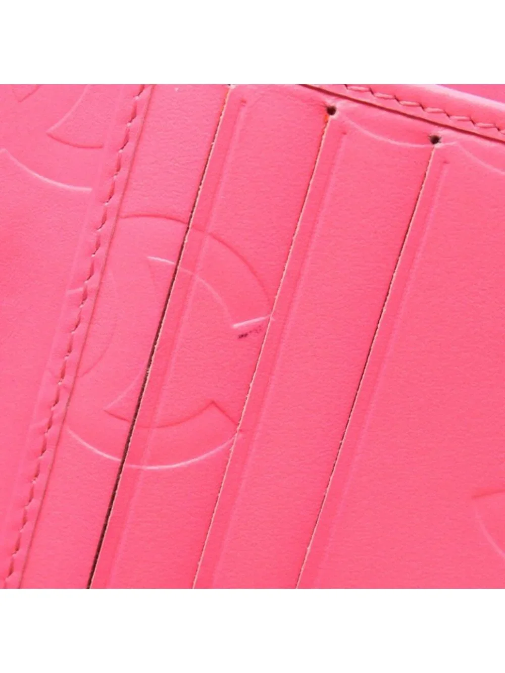 Chanel Hook Wallet Cambon Line Black Enamel Leather Patent